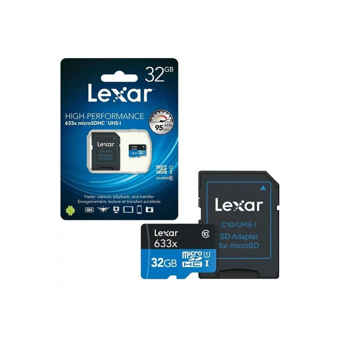 MEMORY CARD micro SDHC 32GB Cl10 100/20MB/s UHS-I, V10 LEXAR