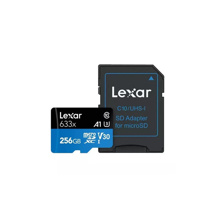 MEMORY CARD micro SDXC 256GB Cl10 100/45MB/s A1 V30 U3 LEXAR