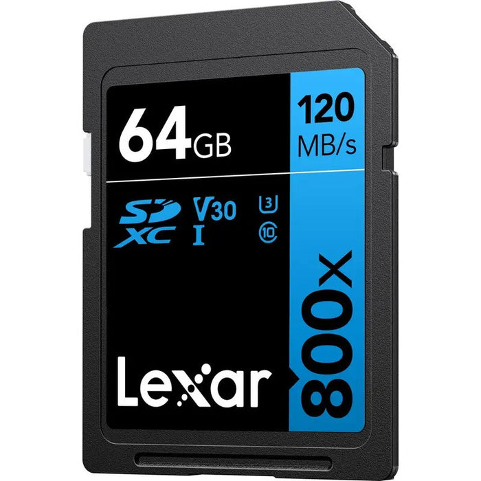 MEMORY CARD SDXC 64GB 120/45MB/s UHS-I,V30,U3 LEXAR