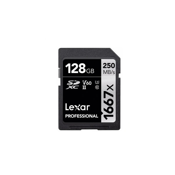MEMORY CARD SDXC 128GB 250/90MB/s UHS-II V60 U3 LEXAR