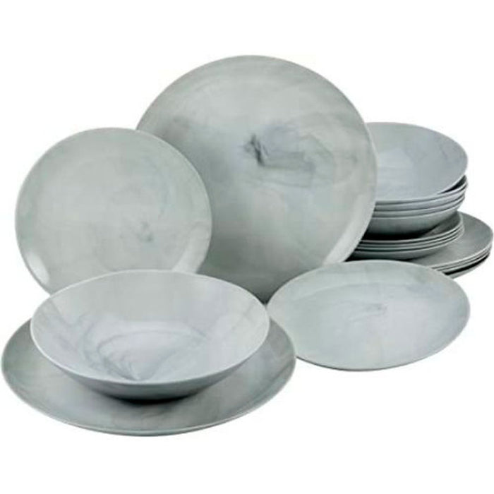 19-PIECE LUMINARC MARBRE SERVICE