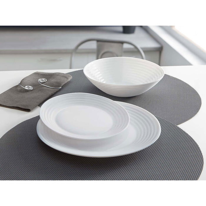 DINING SERVICE 19 PIECE WHITE LUMINARC HARENA