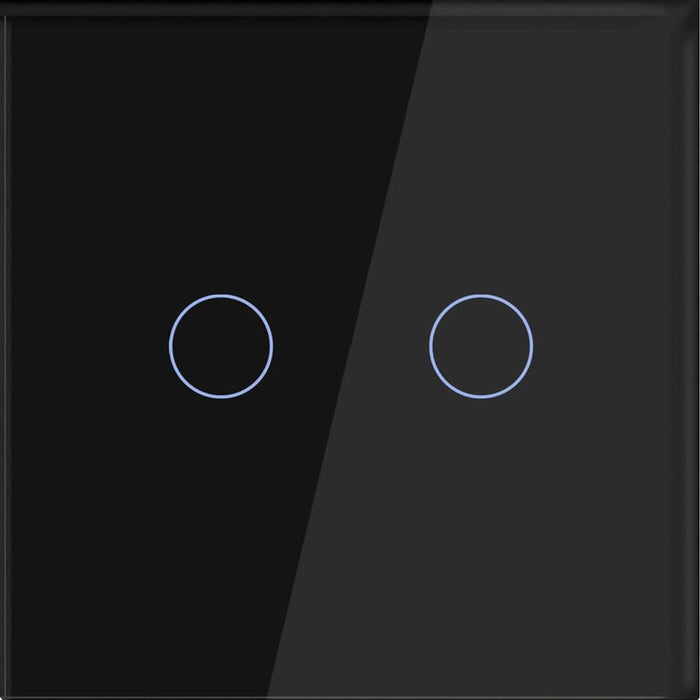 GLASS PANEL FOR DOUBLE KEY BLACK LUXON