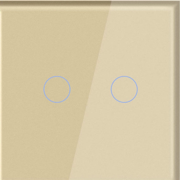 GLASS PANEL FOR DOUBLE KEY LUXON GOLD