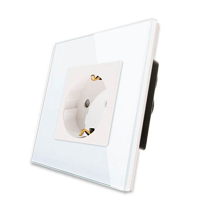 CONTACT WITH CHILD PROTECTION AND GLASS FRAME WHITE LUXON