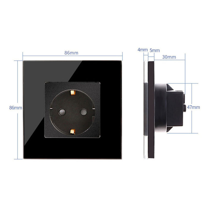 CONTACT WITH CHILD PROTECTION AND FRAME GLASS BLACK LUXON