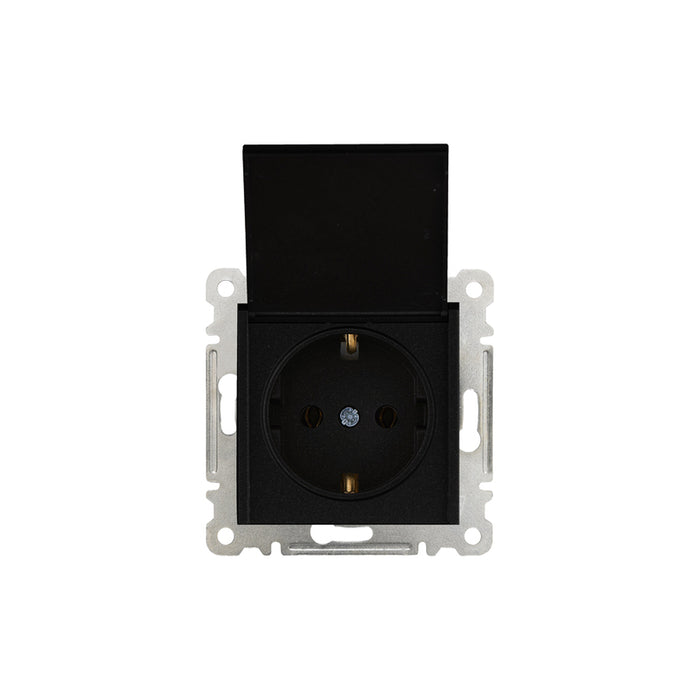 CONTACT SINGLE WITH COVER MECHANISM BLACK MAKEL KAREA LINE