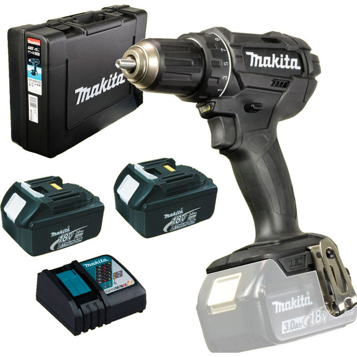 CORDLESS DRILL MAKITA DDF482RFEB BLACK EDITION 18 V, 62.00 nm, NUMBER OF BATTERIES 2, 3.00 Ah, SUITCASE