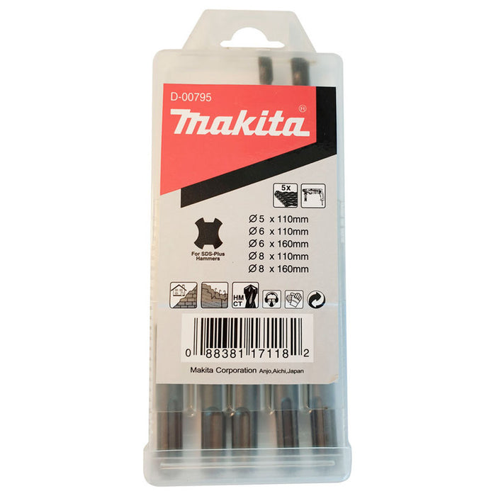 DRILL SET SDS+ MAKITA D-00795 5 PCS