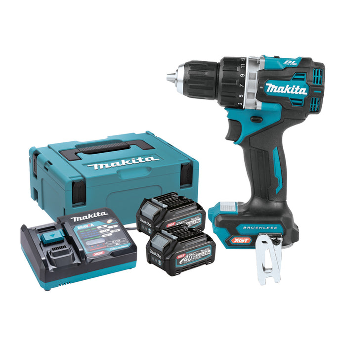 BATTERY BRUSHLESS IMPACT DRILL MAKITA HP002GA201 40 V, 64.00 nm, NUMBER OF BATTERIES 2, 2.00 Ah, SUITCASE