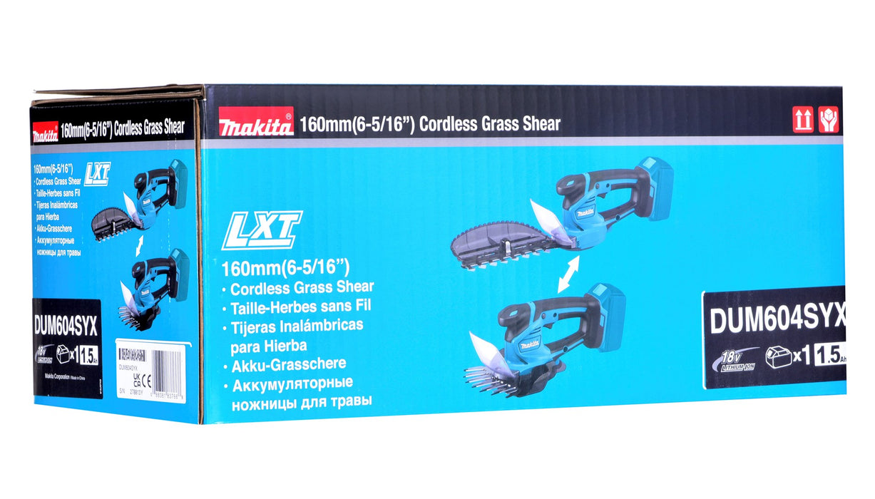 Makita DUM604SYX cordless grass shear Black,Turquoise Lithium-Ion (Li-Ion) 18 V