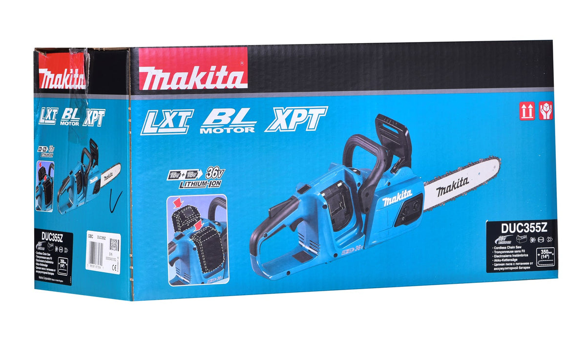Makita DUC355Z chainsaw Black,Blue