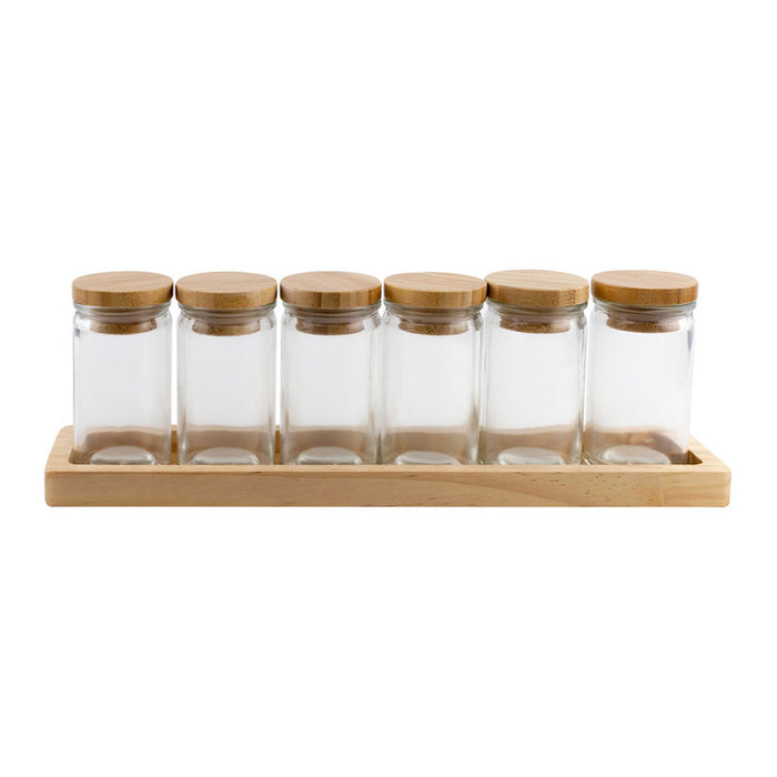 SET OF STORAGE JARS 6PCS 130 ML MAXHOME