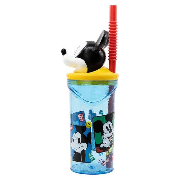 3D 360 ML MICKEY MOUSE MAXHOME BOTTLE WITH STRAW