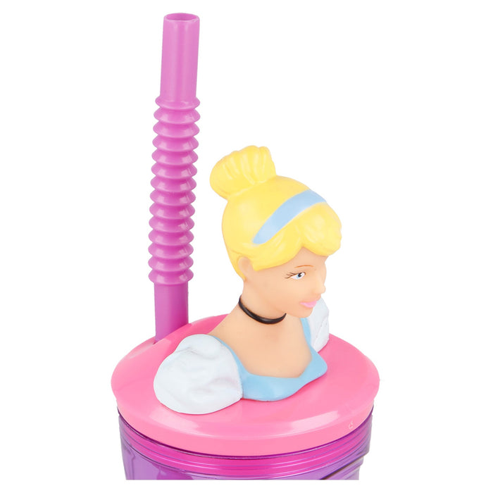 3D 360 ML PRINCESS MAXHOME BOTTLE WITH STRAW