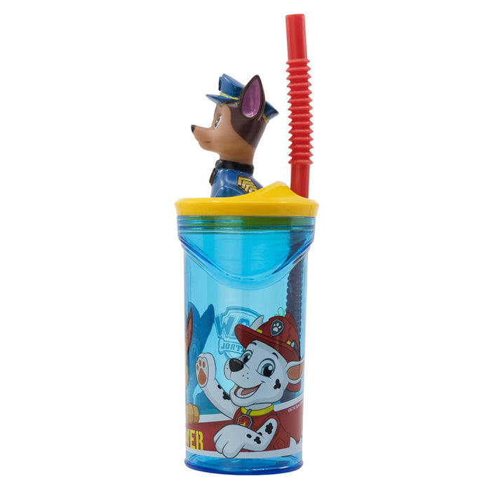 3D 360 ML PAW PATROL MAXHOME BOTTLE WITH STRAW
