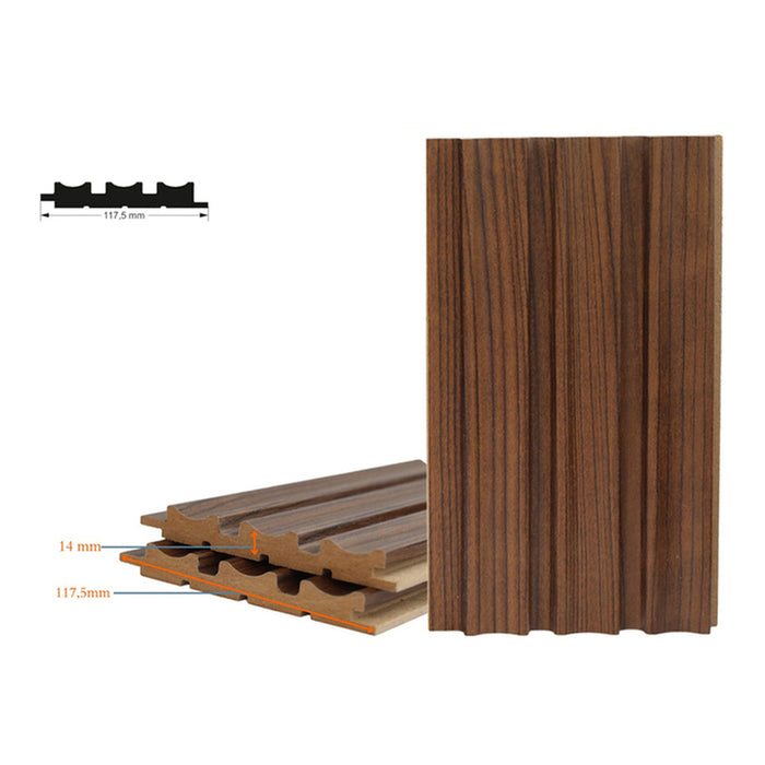 3D MDF WALL PANELS MEBELISTIKA WAVE 280X12X1.4 CM.