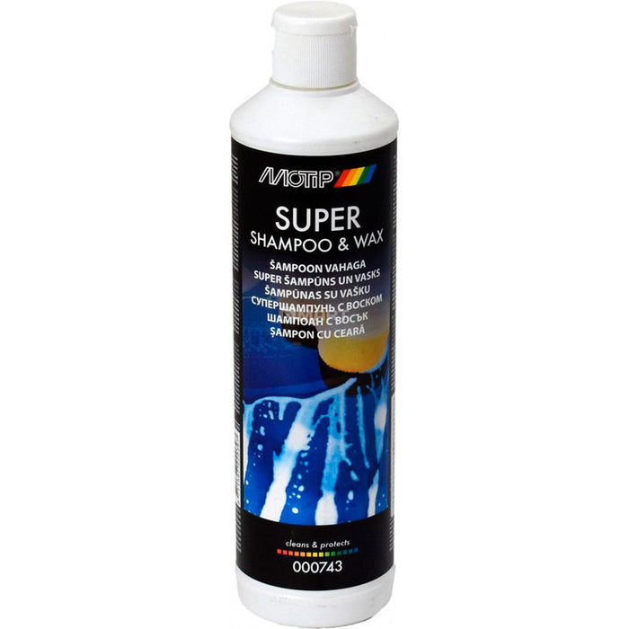 CAR SHAMPOO WITH WAX 500ML MOTIP