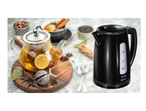 MPM Cordless kettle MCZ-112black 1,7 L, 2200 W