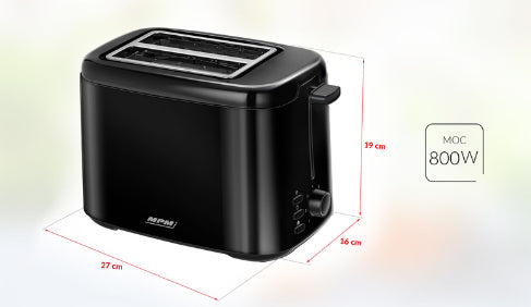 Toaster MPM MTO-07/c black