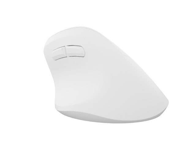 Natec Vertical Mouse Crake 2 Wireless, 2400DPI Bluetooth 5.2 + 2.4 GHz White