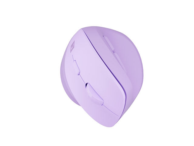 Natec Vertical Mouse Crake 2 Wireless, 2400DPI Bluetooth 5.2 + 2.4 GHz Pure Lavender