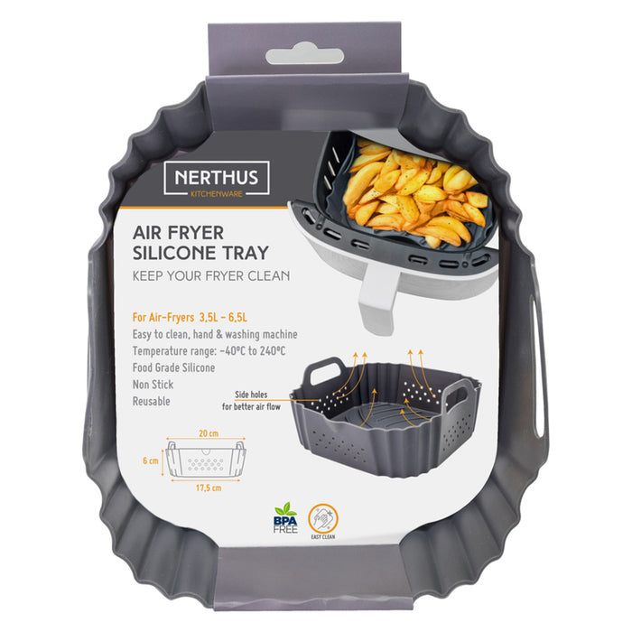 PERFORATED SILICONE BASKET FOR AIR FRYER NERTHUS