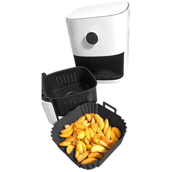 SILICONE BASKET FOR AIR FRYER NERTHUS FIH 1201 GRAY