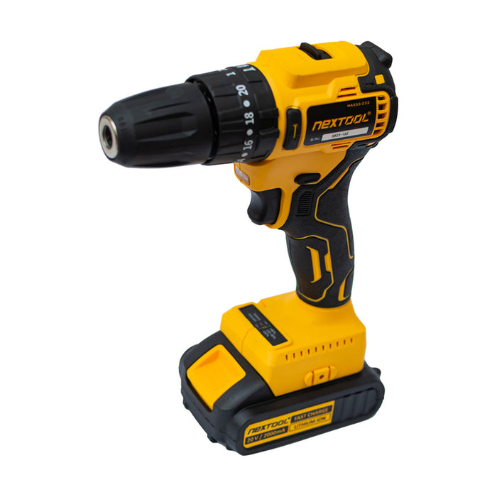 CORDLESS BRUSHLESS IMPACT DRILL NEXTOOL MAX55-232 20 V, 55.00 nm, NUMBER OF BATTERIES 2, 2.00 Ah, SUITCASE