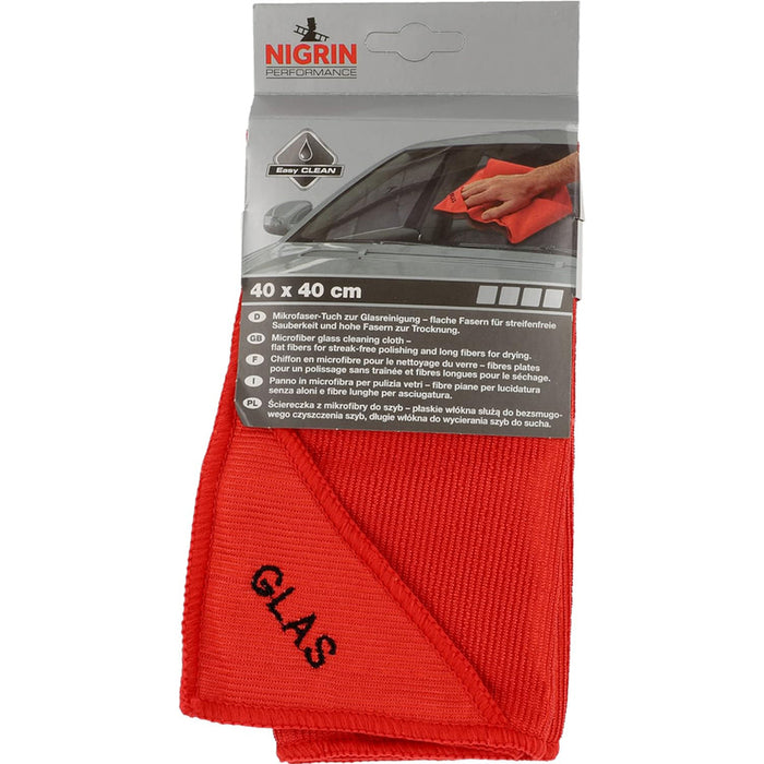 MICROFIBER GLASS TOWEL 40X40 CM NIGRIN