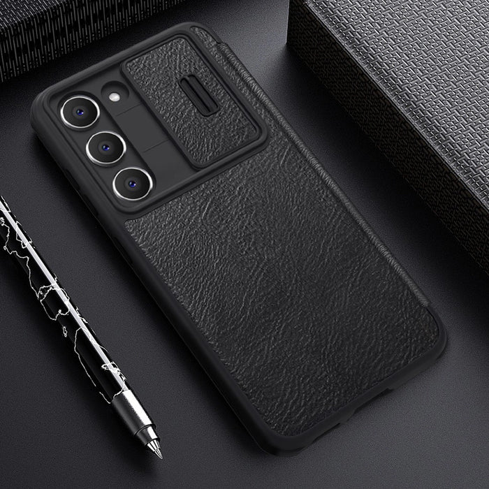 Case Nillkin Qin Leather Pro for SAMSUNG S23+ (black)