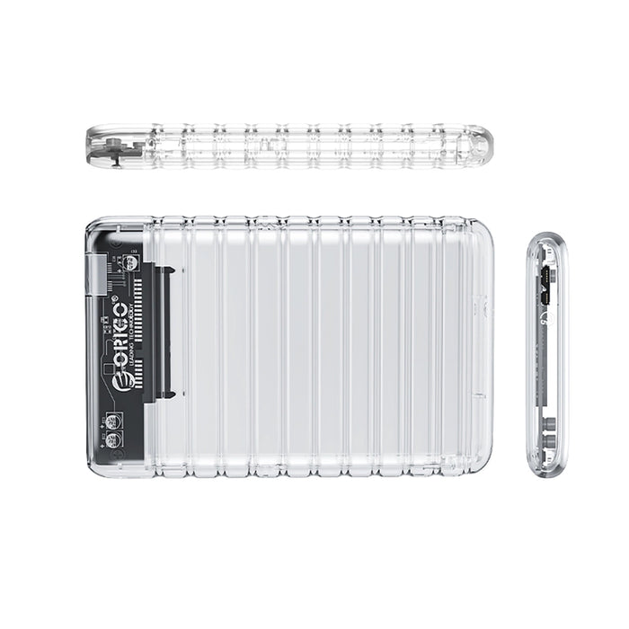 Orico 2139U3-V1 2.5" HDD/SSD USB Micro-B 5Gb/s Disk Drive - Transparent