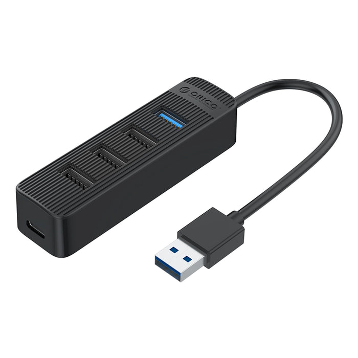 Orico TWU32-4A USB-A 3.1 hub / 1x USB-A 3.1 + 3x USB-A 2.0 + USB-C 5V/3A - black