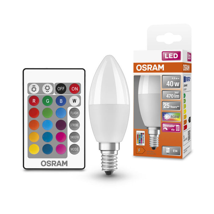 LED BULB E14 4.9W RGB OSRAM