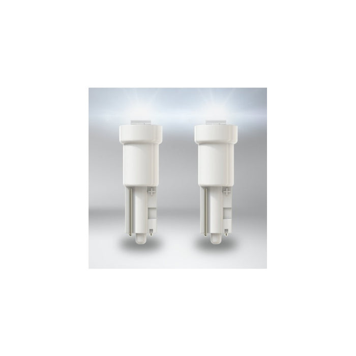 SET 2 pcs. LED LAMPS 2723DWP-02B W2.3W/T5 6000K 12V 0.25W W2X4.6D