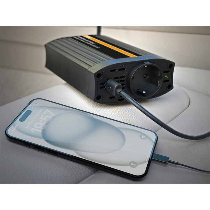 SINGLE-PHASE CURRENT INVERTER OEINVU150 POWERINVERT 12V DC 150W WITH ONE CONTACT OSRAM