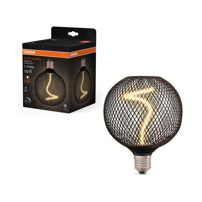 LED BULB E27 3.5W 1800K 130LM FILAMENT BLACK OSRAM