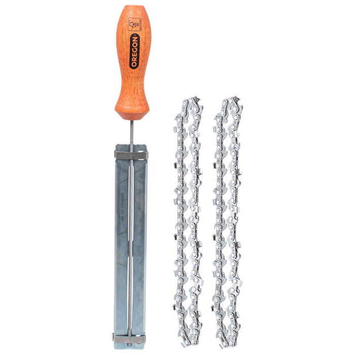 SET 2 PCS. CHAINS + FILES 24AP028E OREGON