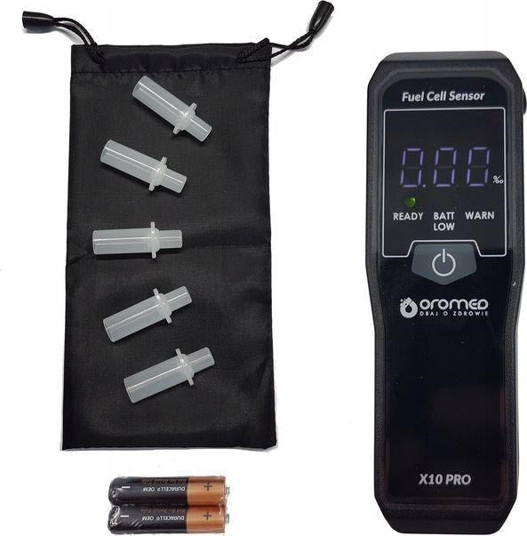Oromed ALK_ORO-X10 PRO alcohol tester 0 - 4% 0.05% Black