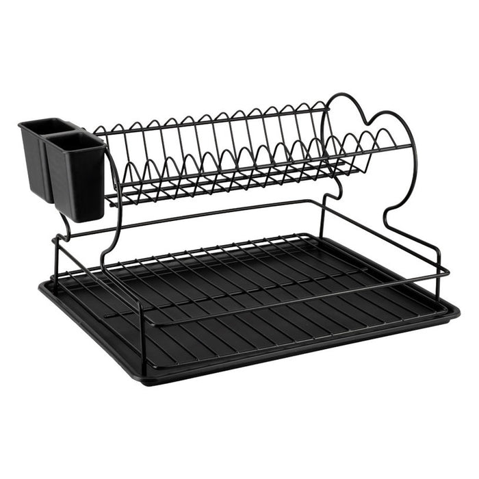 DRYER FOR DISHES BLACK 2 TIER PERILLA