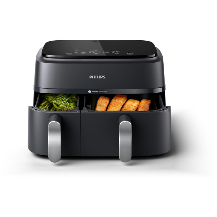 PHILIPS Airfryer Series 3000 Dual basket 8 Preset Menus