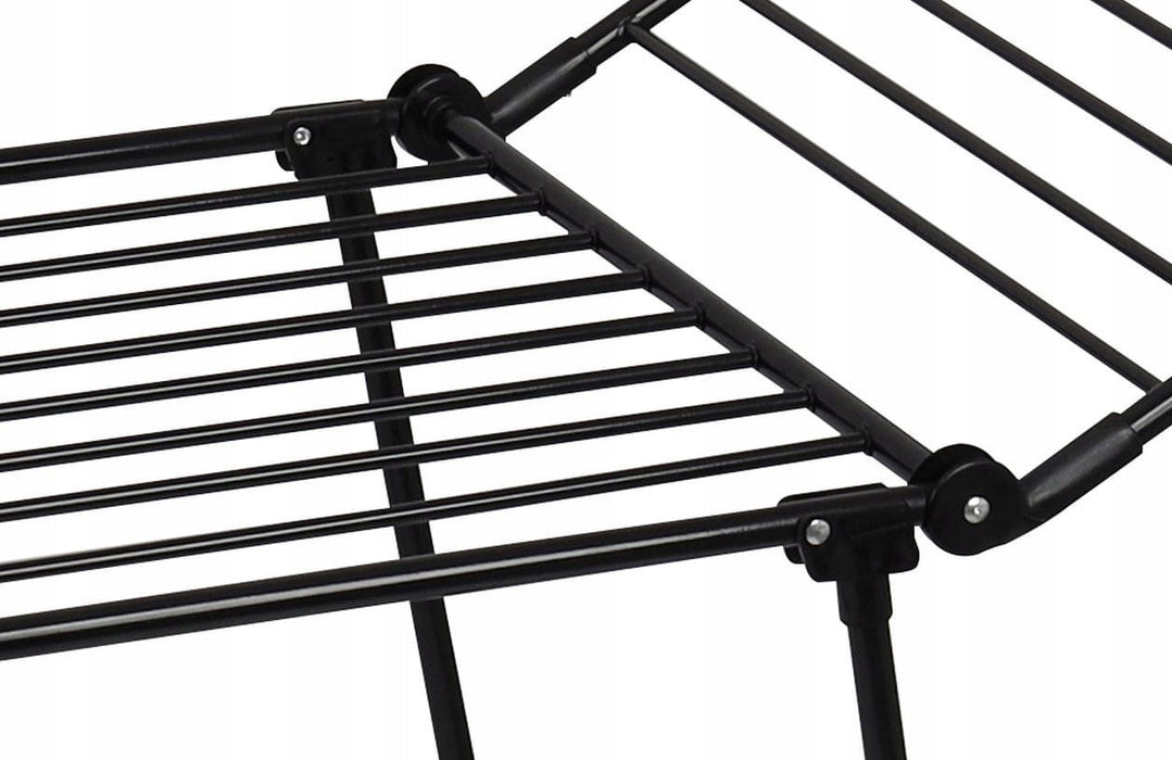 AMALFI foldable laundry drying rack, black