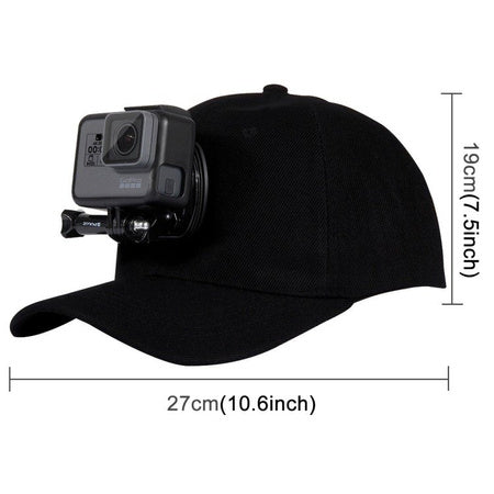 Puluz cap with sports camera mount (DJI, GoPro, Insta360)