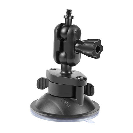 PULUZ 1/4 inch suction cup mount for sports cameras (DJI Action, GoPro, Insta360) (black) (PU544B)