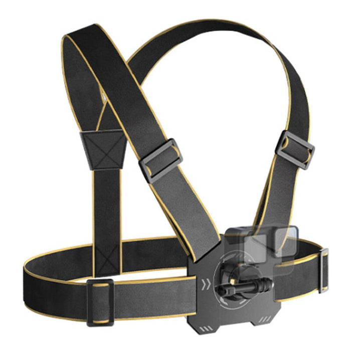 PULUZ chest harness for sports cameras (including Ace Pro 2, Osmo Action 5 Pro)(black)