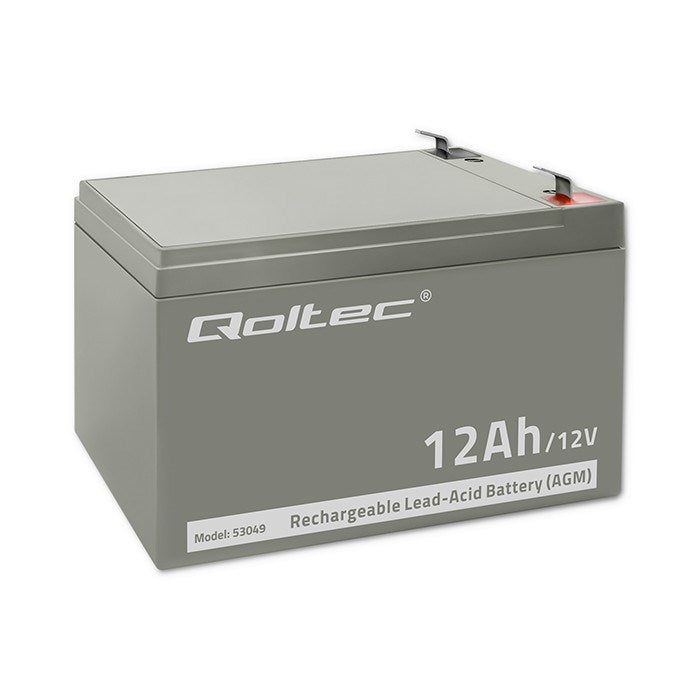 Battery for Uninterruptible Power Supply System UPS Qoltec 53049 12 Ah 12 V