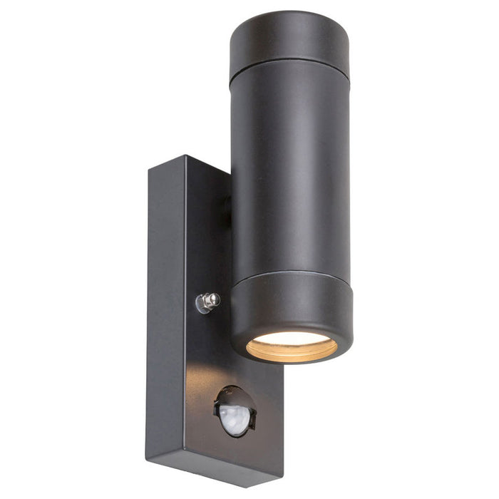 FACADE FIXTURE BI-DIRECTIONAL GU10 IP44 SENSOR BLACK RABALUX MEDINA
