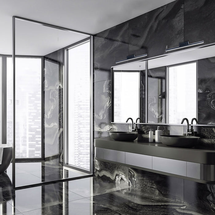 LED FLUID FOR BATHROOM 18W 4000K IP44 1850LM BLACK MATTE RABALUX EVAN