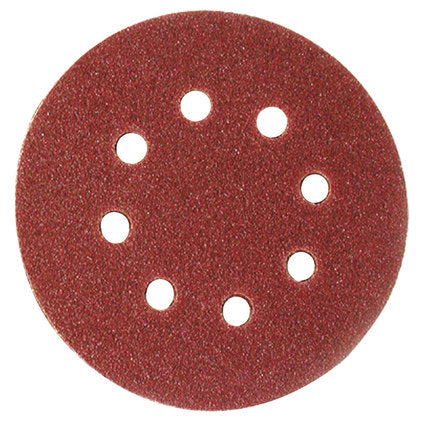 SANDING FOR ECCENTRIC GRINDER F125 K240 8 HOLES 10 PCS RAIDER