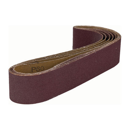 SANDING PADS FOR BELT GRINDERS 75X457 MM R 80 5 PCS RAIDER